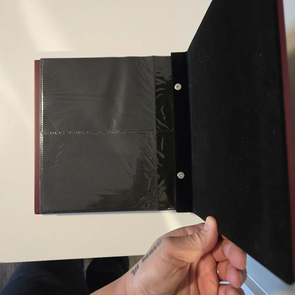 Photo Album Book of Mempries Cherry Wood Hardcover - Holds 100, 4x6 Photos